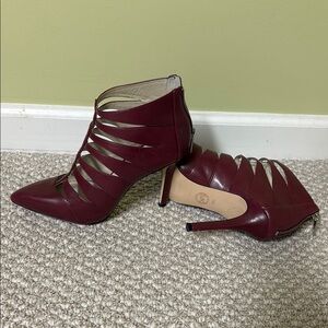 Michael Kors Women's Burgundy Strappy Heels